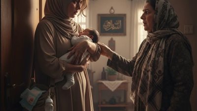 نمتُ 14 ساعة وتركتُ رضيعي عند أمي… ما حدث بعدها لم أتوقعه!